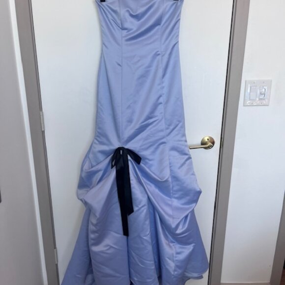 Jessica McClintock Y2K Prom Dress - Lavender with Black Trim - Size 6 - Picture 4 of 6